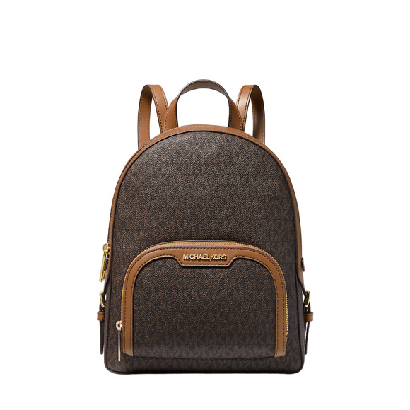 Michael Kors Jaycee Medium Logo Backpack Bag Handbag Brown $498 Nwt - Picture 1 of 4
